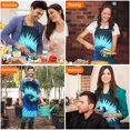 thumbnail image 7 of Colorful Tie Dye Pattern Apron-Garden Aprons for Women with Pockets-Cotton Linen Waterproof Kitchen Cooking Gardening Aprons Adjustable for Kitchen,Cooking,BBQ and Salon 33x27 Inch, 7 of 7