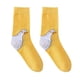 thumbnail image 3 of Calcetines con cabeza de animal, bonitos calcetines deportivos de algodón, novedosos y divertidos para las fiestas. Amarillo, 3 of 8