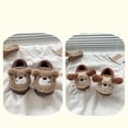thumbnail image 4 of XIMIN Toddler Boys Girls Cute Slippers Panda Fluffy Fuzzy Slippers Non-Skid Cartoon Shoes Animal Plush Indoor House Slip-on Shoes Winter Warm House Slipper, 4 of 9