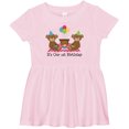 thumbnail image 3 of Inktastic Twins 1st Birthday Bears Girls Baby Dress, 3 of 5