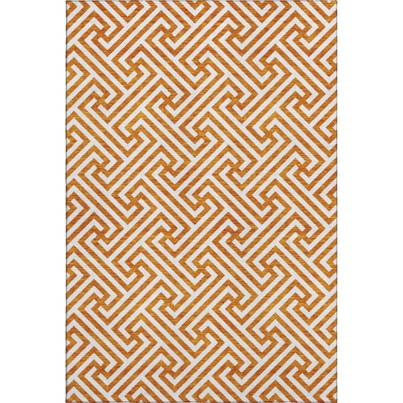 Dalyn Rugs Premium Machine Washable Mayfield AMF731 Orange 3' x 5' Rug
