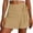 *Khaki, variant on Binmer Women’s High Waist Pleated Skort Shorts with Built in Shorts,Casual Skort with Pockets Army Green,Women's Plus L