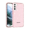 thumbnail image 2 of Glitter Clear Case for Samsung Galaxy S23 Plus, Shining Sparkle Military Grade Soft TPU Anti-Scratch Shockproof Cover Full Coverage Non-Yellowing Non-Slip Translucent Slim Lightweight Case, Pink, 2 of 5