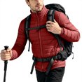 thumbnail image 6 of Ceisia Men Solid Stand Collar Quilted Puffer Jacket Full Zip Lightweight Warm Outer Coat For Fall Winter Outdoor Travel Daily Commute Gift, 6 of 7