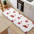 thumbnail image 5 of White Christmas Santa Pattern Kitchen Rug Mat,Kitchen Runner Rugs Non Skid Washable,Decorative Kitchen Floor Mats for Kitchen,Sink,Laundry,17"x47.2", 5 of 7