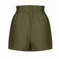 thumbnail image 4 of Women'S Shorts with Pockets Summer Casual Shorts for Women Waist Adjustable Tie Knot Loose Green M, 4 of 10