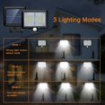 thumbnail image 5 of Solar Lights for Outdoor with Motion Sensor, 98 LED Outdoor Solar Lights with 5m Cable, IP65 Waterproof, 3 Modes Outdoor Light (2PCS), 5 of 5