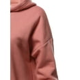 thumbnail image 5 of A2Y Women's Relax Fit Long Sleeve Kangaroo Pockets Hoodie Sweatshirts Rose M, 5 of 6