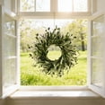 thumbnail image 2 of Mbvtdt 18" Artificial Olive Leaf & Fruit Wreath,Artificial Hanging Garland Ornament,Realistic Green Olive Branches with Spring Floral Accents,Home Wedding Arch Party Home Wall Garden Decorations, 2 of 8
