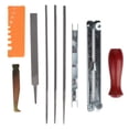 thumbnail image 3 of Qiilu Chainsaw File,10Pcs Chain Saw Sharpening Kit Chainsaw File Tool Set Guide Bar File , Chain Saw Sharpening Kit, 3 of 8