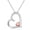heart c, variant on JKR Diamond Heart Necklace for Women Sterling Sliver Heart Pendant Jewelry, Valentines Day Gifts for Her Wife Girlfriend Daughter Mom 18 inches