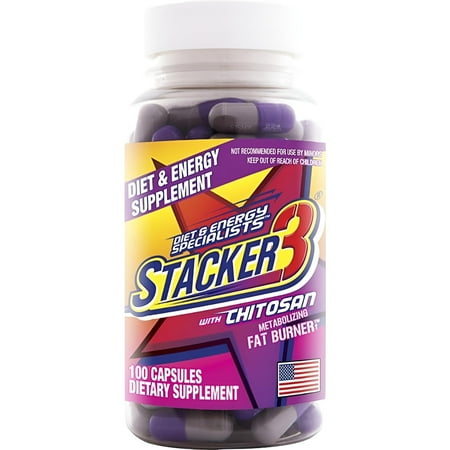 STACKER 3 Capsules Ephedra Free Formula 100 Capsules