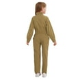 thumbnail image 2 of CHICTRY Big Girls Stand Collar Jumpsuit with Pockets Mechanic Boiler Suit One Piece Romper Coverall Khaki 16, 2 of 7