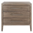thumbnail image 2 of SAFAVIEH Couture Ariella Modern Nightstand with 3 Drawers, Light Brown, 2 of 15