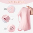 thumbnail image 4 of INNERSY Girls' Cotton Racerback Training Bras Wireless Bra for Kids 3 Pack(L,Gray/Pink/White), 4 of 7