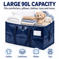 thumbnail image 4 of Moving Bags Heavy Duty Extra Large, with Reinforced Handles, Dual Zipper, Label Pocket, Large Storage Bags, Deep Blue, 6 Pack, 4 of 9