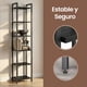 thumbnail image 4 of VASAGLE Librería de 6 Niveles, Biblioteca, Estantería para Oficina, Salón, Dormitorio, 30 x 40 x 186 cm, Industrial, Negro Ébano y Negro Tinta, 4 of 9