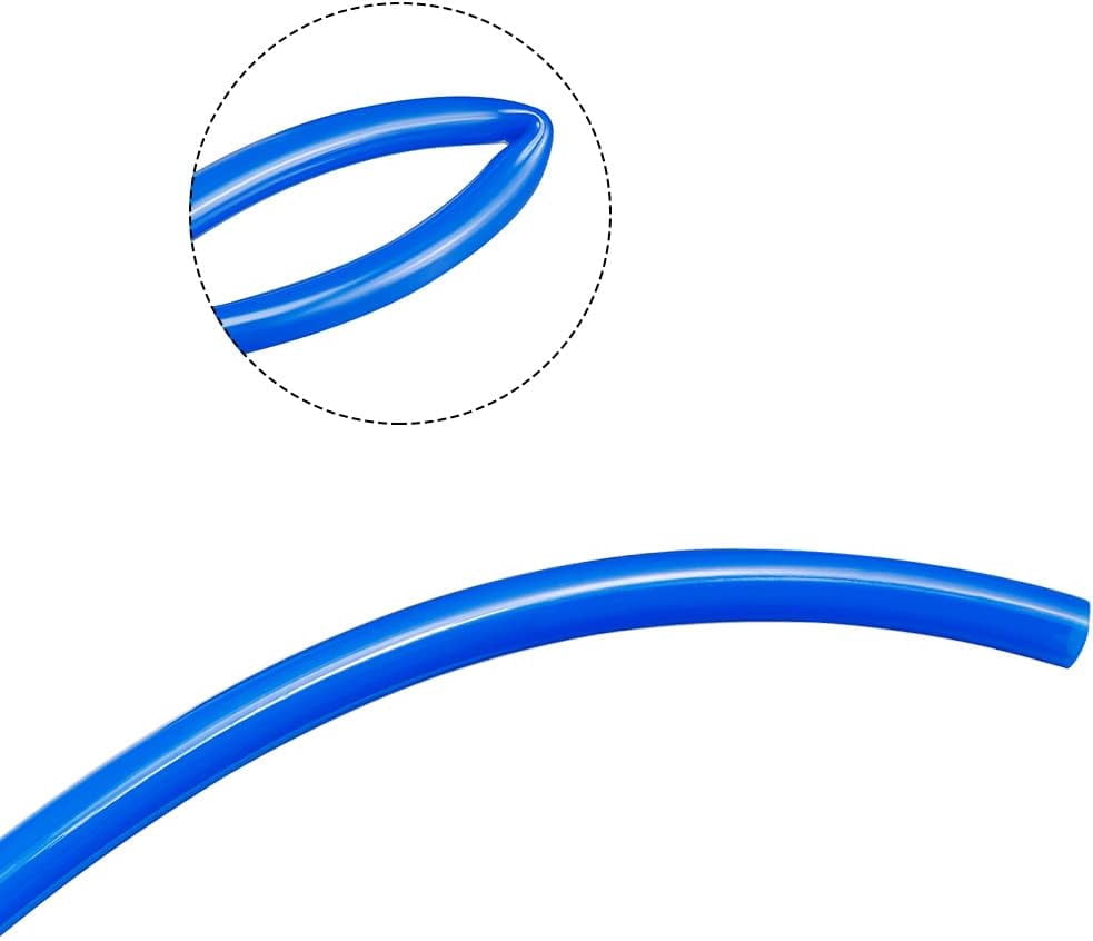MKEUDQ-Pneumatic Air Tubing, 10mm ODx6.5mm ID 5 Meter 16ft PU Polyurethane Air Compressor Tube Hose Pipe Blue