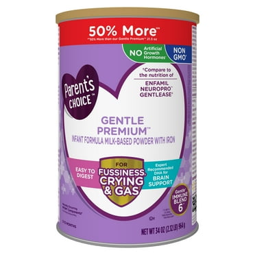 Parent's Choice Gentle Premium Baby Formula; For Fussiness, Gas and Crying, 34 oz