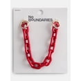 thumbnail image 3 of No Boundaries Women’s Game Day Chain Swag Charm, Red, 3 of 4