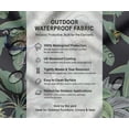 thumbnail image 5 of Soimoi 56 Inch Wide Waterproof Taffeta Fabric by 5 Yard | Green Tropical Theme | Outdoor Use for Furniture Covers, Umbrellas, Patio Decor & More, 5 of 7