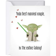 Yoda Funny Wedding Card / Star Wars Congratulations Engagement Greeting Card