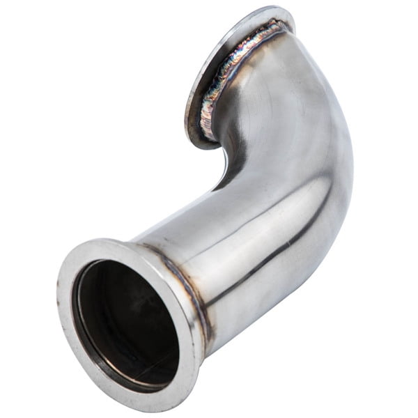 Universal Elbow Adapter Downpipe 90 Degree T304 Stainless 2.5"ID Vband Flange
