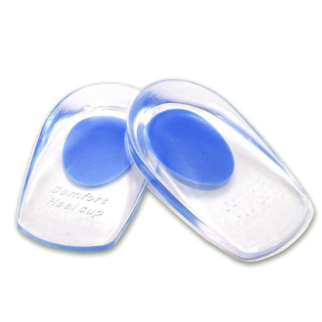 1 par de almohadillas de Gel de silicona para talón plantillas para zapatos plantillas suaves antideslizantes para aliviar el dolor de pies