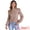 Pink, variant on DARING DIVA Women's Puff Long Sleeve Casual Work Blouses XS Pink