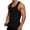 Black, variant on WIZUTIZ Men's Ribbed Knit Tank Top Crew Neck Wide Strap Slim Fit Elastic Fabric Breathable Solid Color Sleeveless T-Shirt for Workout, Gym and Casual Layering