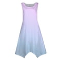 thumbnail image 4 of YDKZYMD Summer Casual Dresses for Women Floral Flowers Wedding Maxi Beach Boho Tank Dresses Hem Sundress Petite Sleeveless Midi Dress with Pockets Light Purple M, 4 of 5