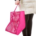 thumbnail image 3 of Organizador de botas reutilizable con cremallera para el hogar y viajes Almacenamiento de zapatos a prueba de polvo de color rosa y rojo, 3 of 8