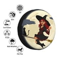 thumbnail image 5 of XMXY Witch Witchcraft Broomstick Spare Tire Cover, Universal Waterproof Cover for Jeep RV Tire Wheel Protection, 14 inch, 5 of 8
