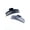 Gray, variant on Time and Tru Women's Hair Claw Clip 2-Pack, Black