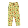 thumbnail image 4 of Naloa Floral Strawberr Print Women’s Ultra-Soft Comfy Pajama Lounge Pants with Pockets & Drawstring, 4 of 8