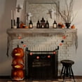 thumbnail image 7 of Xuniizn Happy Halloween Banner Indoor 5.97Ft Black and Orange Bunting Halloween Banners for Halloween Party Decorations, Fireplace Wall Halloween Decorations for Home Indoor & Outdoor, 7 of 7