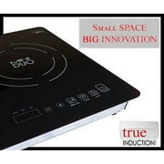 True Induction MD-2B Built-In 20 Mini Duo Induction Glass-Ceramic Cooktop, UL858 Certified, 1750W