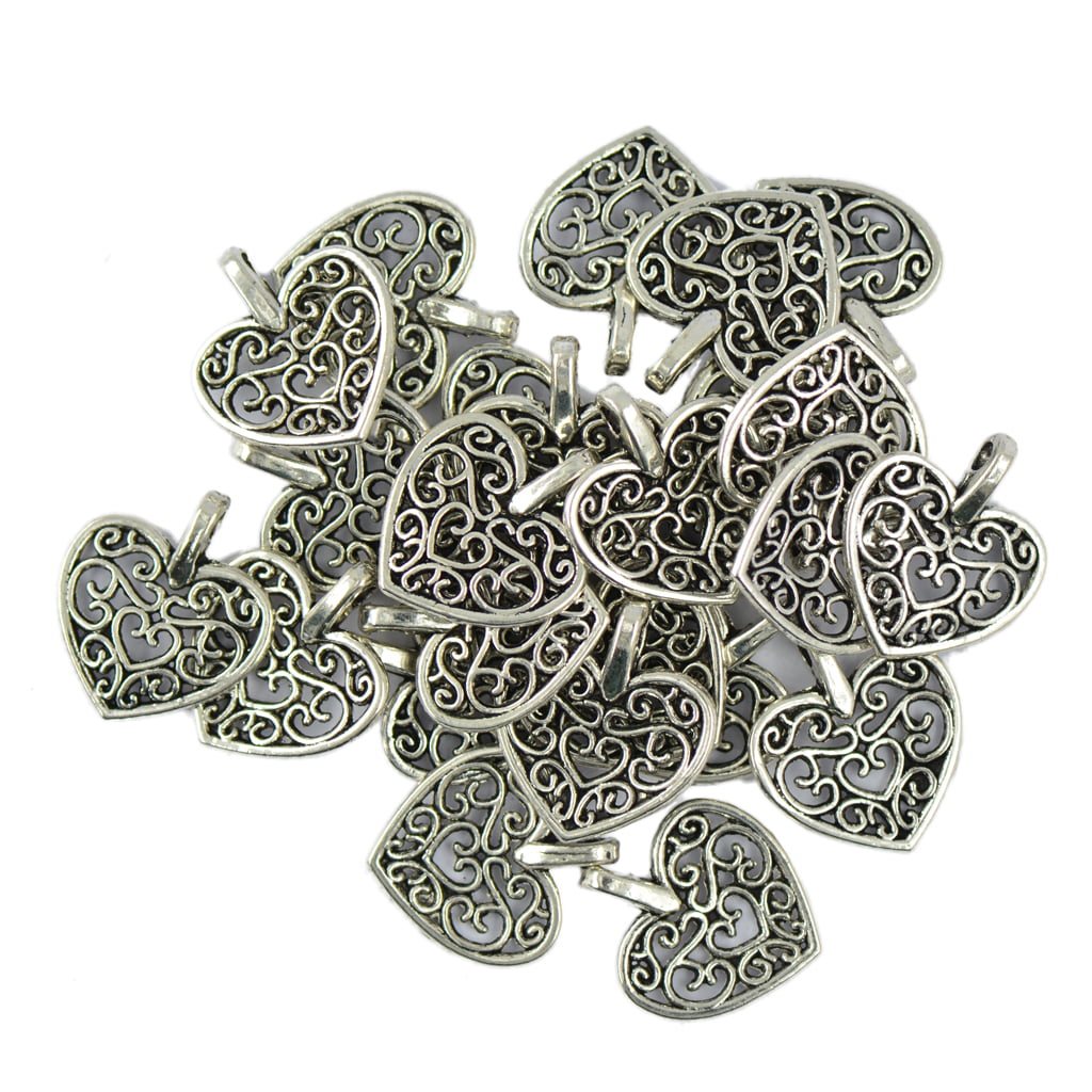 5 Tree of Life Charms Pendants Antiqued Silver Word Charms Heal Findings 16mm 