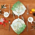 thumbnail image 4 of Coolnut Set of 4 Wildflowers Satin Napkin Square 20 Inches Table Napkins Soft Smooth Decorative Napkins for Wedding Banquet Party Decoration, 4 of 6