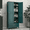 Green, variant on Polup 75" H Metal Black Kitchen Pantry Storage Cabinets with Drawers, Doors and Shelves, Steel Large Cupboard