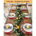 thumbnail image 4 of 15 Inch Round Placemats Set of 6, Red Christmas Gnomes Non Slip Heat Insulation PP Table Mats, Xmas Tree Poinsettia Winter Gifts Washable Place Mats for Kitchen Dining Party Table Decor, 4 of 7