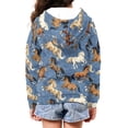 thumbnail image 6 of chaqlin Horses Hoodies for Boys Girls Size 6-7 Lightweight Loose Zip Up Hoodie Long Sleeve Hooded Sweatshirts Causal Zipper Sports Jackets with Pocket, 6 of 7
