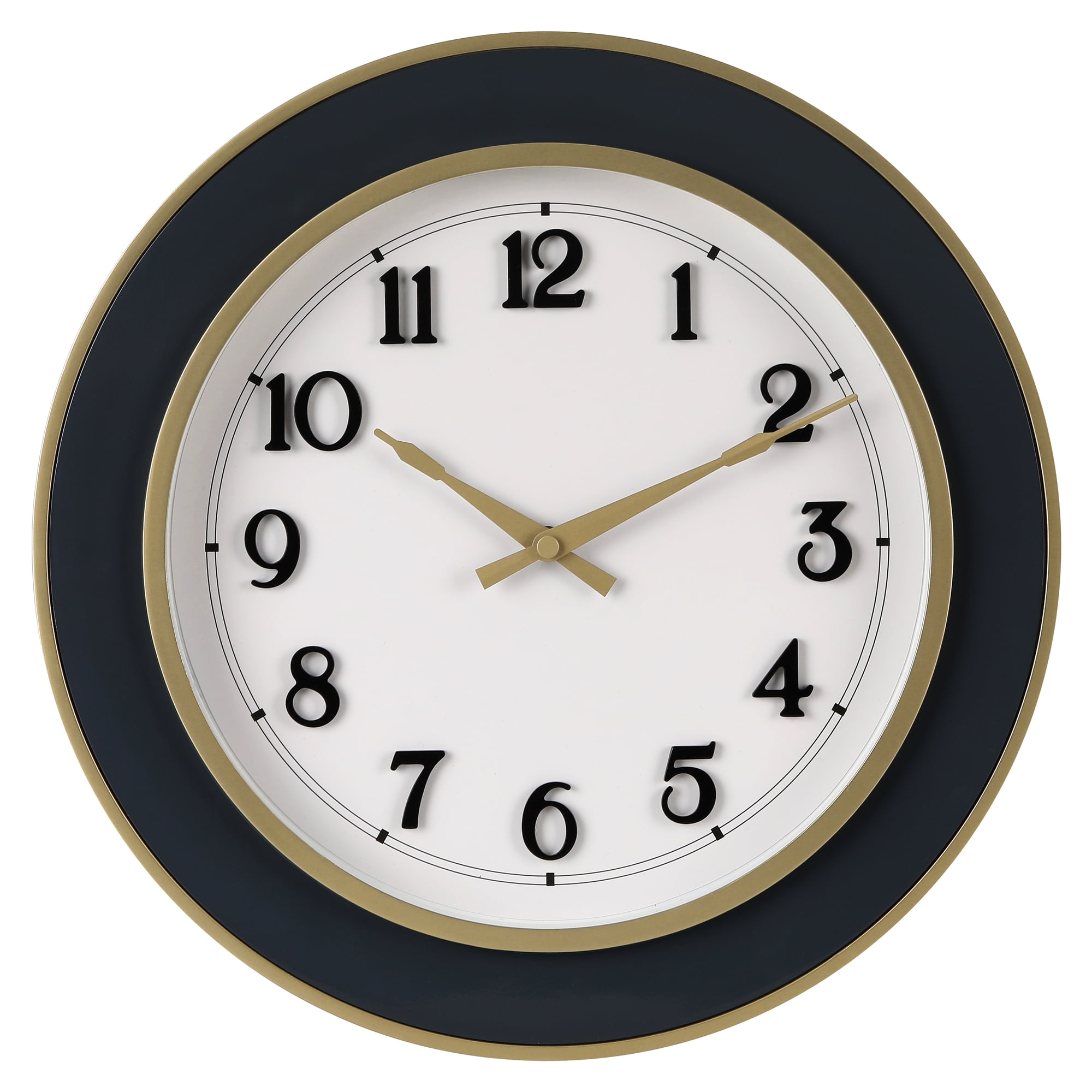 Better Homes & Gardens 15 . 50 Inches Indoor Modern Designed Wall Clock, Raised Arabic Numbers Better Homes & Gardens 15 . 50 Inches Indoor Modern Designed Wall Clock, Raised Arabic Numbers - 2
