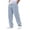 A7-Light Blue, variant on Havenx Casual Jeans for Men Elastic Waist Drawstring Denim Pants with Pockets Wide Leg Trousers Comfortable Fashion Casual Summer Streetwear,Black XL