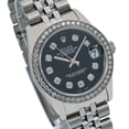 thumbnail image 3 of Pre-Owned Rolex Datejust 31MM 68274 Black Diamond Dial Diamond Bezel Stainless Steel Jubilee Bracelet, 3 of 7