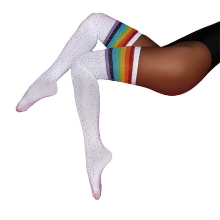 

Women s Sparkle Rhinestone Stocking Shiny Socks Over Knee High Stocking for Christmas Nightclub