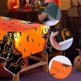 thumbnail image 4 of Orange Halloween Plastic Tablecloths,Halloween Disposable Tablecloths,Halloween Party Decoration Supplies Plastic Tablecloths54 x70 inches, 4 of 4