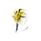 thumbnail image 1 of Minnieouse Tocado Vintage para mujer, velo de estilo Retro, accesorios para peinados, tocado de flores para boda, fiesta, Iglesia Ropa, zapatos y accesorios Miscelánea blanco amarillo negro, 1 of 6