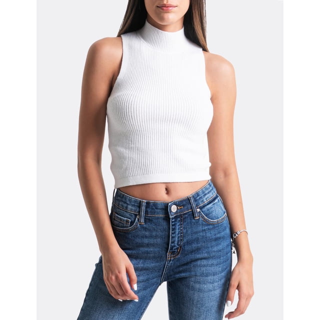 Blusa Básica Sin Mangas Roman Fashion 0084 Blanco M