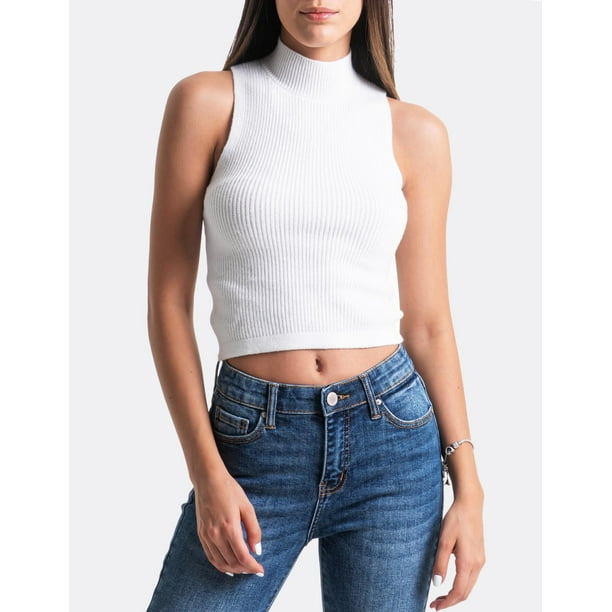 Blusa Básica Sin Mangas Roman Fashion 0084 Blanco M